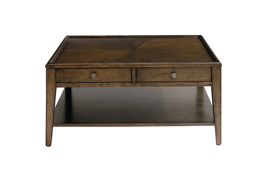 Palisades Square Cocktail Table by Bassett at Esprit Decor Home Furnishings
